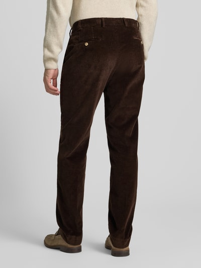 Hiltl Corduroy broek met achterzakken, model 'PARMA' Donkerbruin - 5