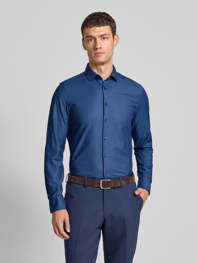 OLYMP Level Five Koszula biznesowa o kroju slim fit z mieszanki bawełny Granatowy 4