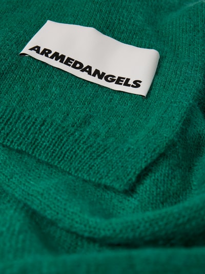 Armedangels Sjaal van een mix van wol en mohair, model 'YUKINAA SOLID' Groen - 2