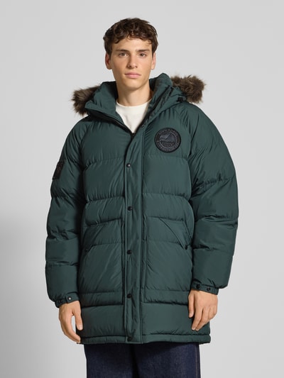 Superdry Gewatteerd jack met labelpatch, model 'Everest' Olijfgroen - 4