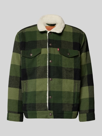 Levi's® Relaxed Fit Jacke mit Logo-Patch Modell 'Lare' Gruen 2