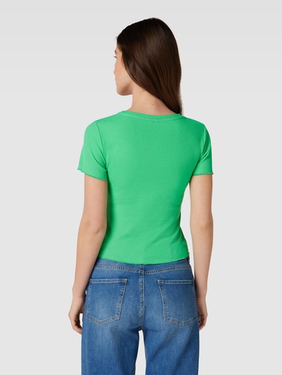 Vero Moda T-shirt met geschulpte zoom, model 'EMMA' Groen - 5