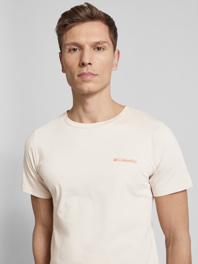 COLUMBIA T-Shirt mit Label-Print Sand 3