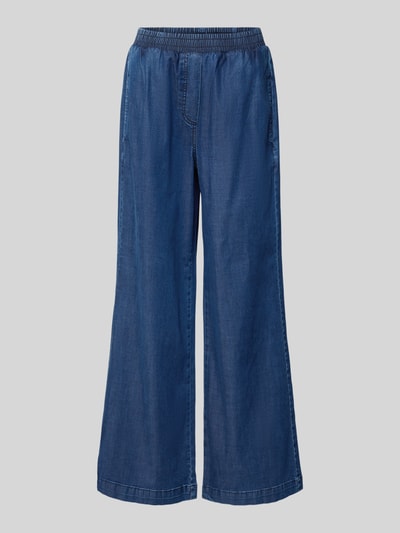 Smith and Soul Wide leg stoffen broek in jeanslook Jeansblauw - 2