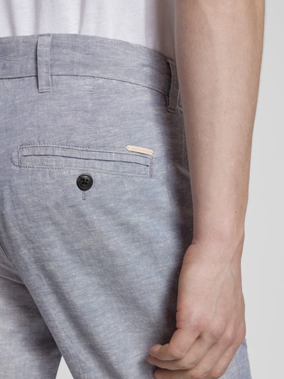 Jack & Jones Tapered fit chino met steekzakken, model 'STACE' Rookblauw gemêleerd - 3