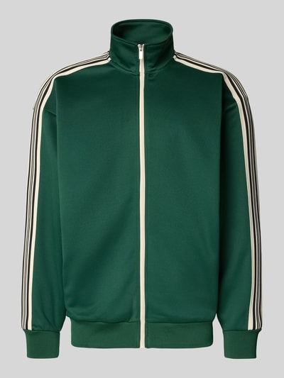 Only & Sons Bluza rozpinana o kroju regular fit z lampasami model ‘RIBER’ Ciemnozielony 2