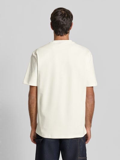 HUGO Regular Fit T-Shirt aus reine Baumwolle Modell 'DALILE' Kitt 5