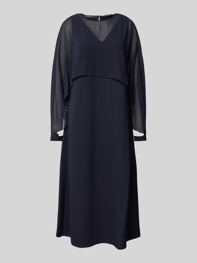 comma Midikleid in Layering-Optik Marine 2