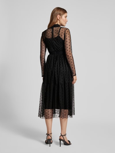 LACE & BEADS Cocktailkleid mit Spitzenbesatz Black 5