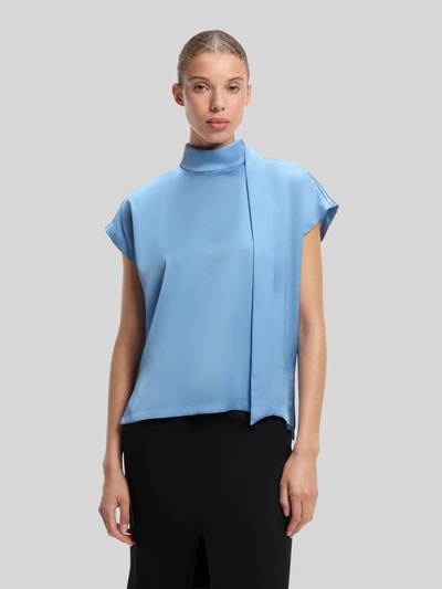 HUGO Regular Fit Blusenshirt mit Stehkragen Hellblau 4