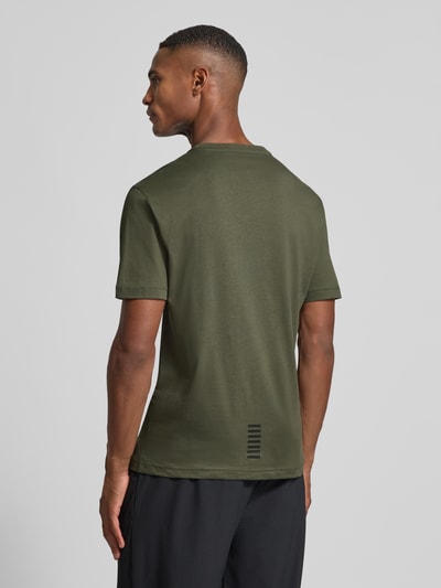 EA7 Emporio Armani T-shirt met labelprint Leem - 5