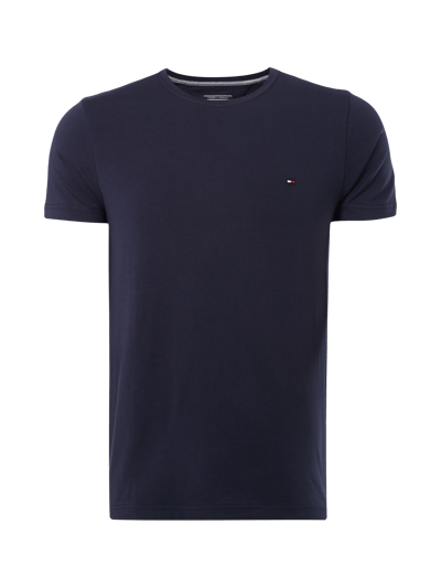 Tommy Hilfiger T-shirt met ronde hals Marineblauw - 1