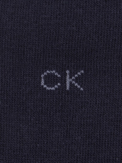 CK Calvin Klein Socken mit Logo-Stickerei im 2er-Pack Dunkelblau 3