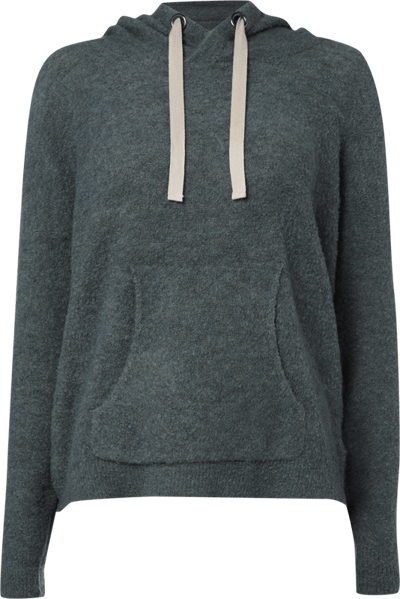 Review Pullover mit Kapuze und Tunnelzug (oliv melange) online kaufen