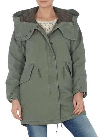 Obey Parka mit Kapuze Khaki 4