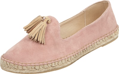 Espadrij Loafer aus echtem Veloursleder Rose 4