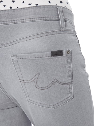 Cambio Skinny Fit Jeans mit dezentem Bleached Effekt Dunkelgrau 2