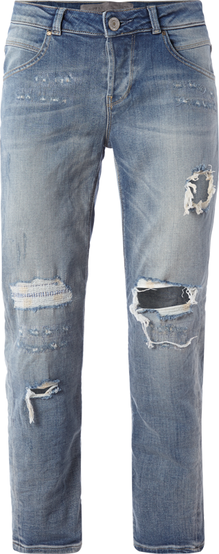 Guess Tapered Relaxed Fit Jeans im Destroyed Look Jeansblau 6