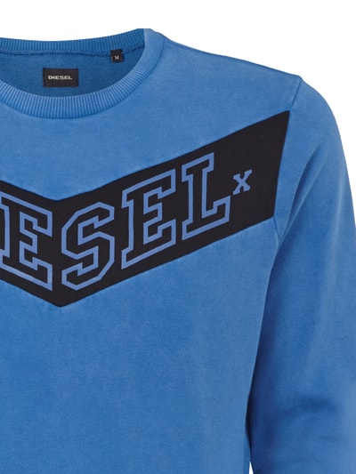Diesel Sweatshirt mit Kontrasteinsatz und Logoprint Offwhite 2