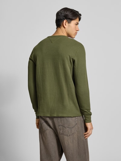 Tommy Jeans Regular fit shirt met lange mouwen van puur katoen Olijfgroen - 5