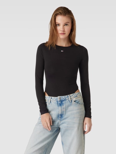 Tommy Jeans Body in unifarbenem Design Modell 'ESSENTIAL' Black 4