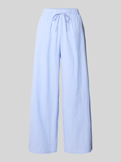 Only Regular Fit Weite Hose mit Allover-Muster Modell 'AUGUSTA' Hellblau 2