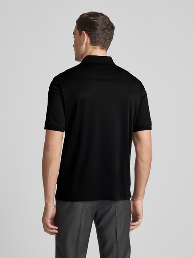 bugatti Regular fit poloshirt met borstzak Zwart - 5