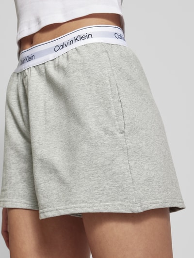 Calvin Klein Underwear Shorts in Melange-Optik mit elastischem Bund Silber Melange 3