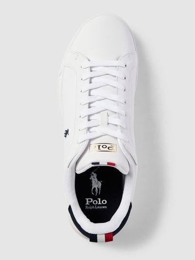 Polo Ralph Lauren Sneakersy ze skóry naturalnej Biały 4