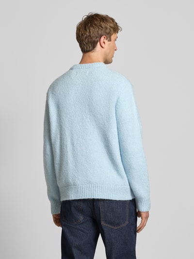 Jack & Jones Strickpullover mit gerippten Abschlüssen Modell 'LIVERPOOL' Hellblau 5