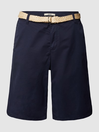 Esprit Shorts met riem Marineblauw - 2