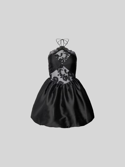 Self-Portrait Minikleid mit Neckholder Black 1