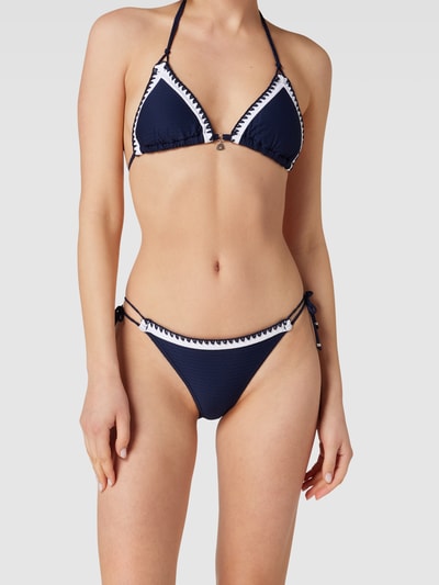 Banana Moon Bikinislip met structuurmotief, model 'STORA' Marineblauw - 1