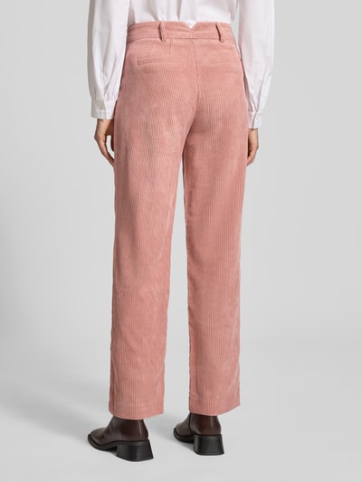 Christian Berg Woman Straight Leg Cordhose mit Strukturmuster Altrosa 5