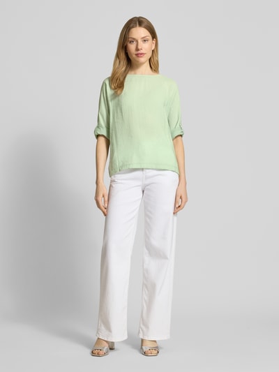OPUS Relaxed Fit Blusenshirt mit 3/4-Arm Modell 'Sumana' Hellgruen 1