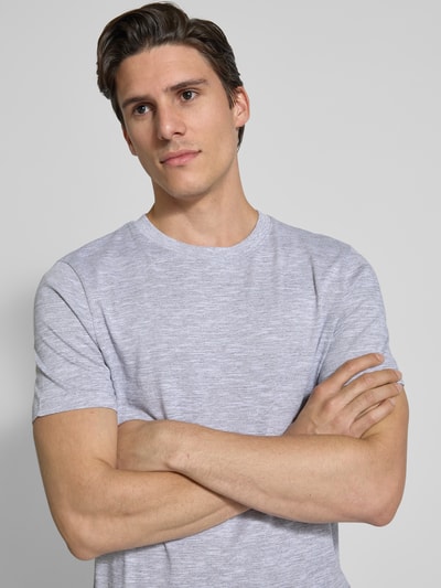 Tom Tailor Denim Regular Fit T-Shirt aus reiner Baumwolle Hellgrau 3