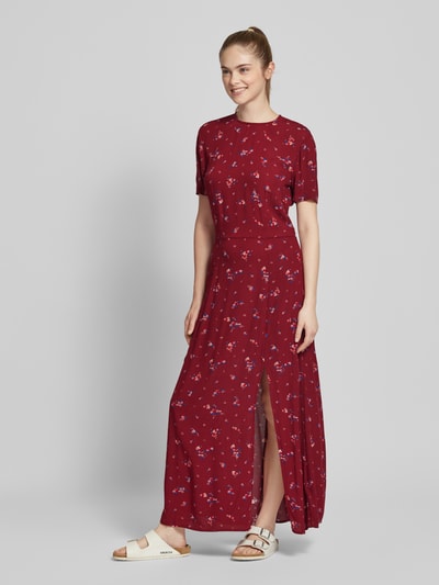 Tommy Jeans Maxi-jurk met ronde hals Bordeaux - 1