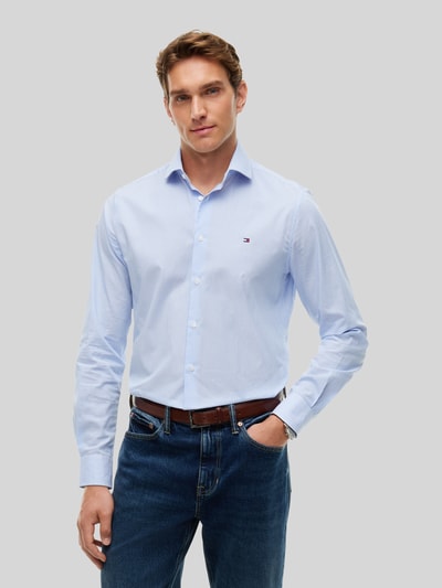 Tommy Hilfiger Slim Fit Businesshemd mit Logo-Stickerei Bleu 4