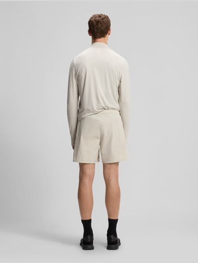 BOSS Green Szorty sportowe o kroju relaxed fit z elastycznym pasem Piaskowy 5