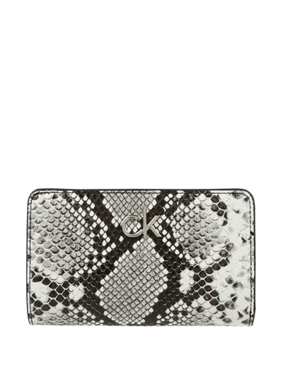 CK Calvin Klein Portemonnaie in Snake-Optik - RFID-blocking Black 1