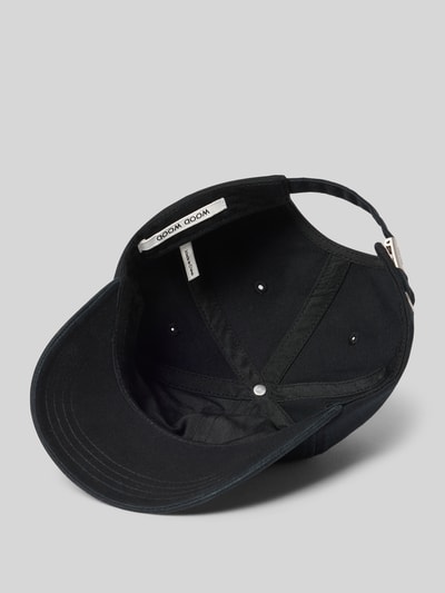 Produktfoto, Base Cap mit Logo-Stitching Modell 'Taxi' von Wood Wood in Schwarz aus Reine Baumwolle mit Strapback-Verschluss, Innenansicht