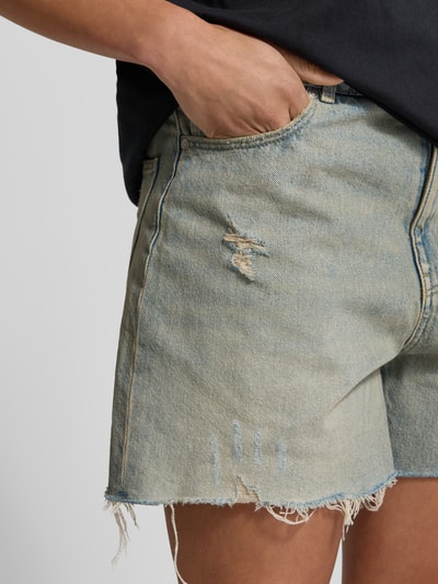 Review Jeans Shorts mit 5-Pocket-Design - Jorts Rauchblau 3