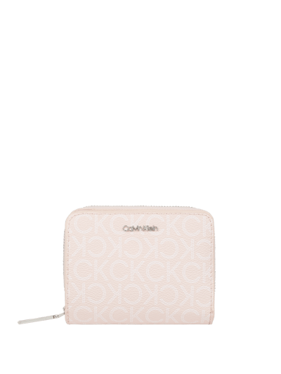 CK Calvin Klein Portemonnaie mit Logo-Muster  Rose 1