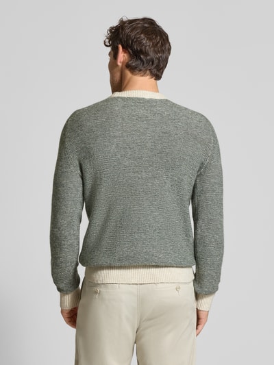 SELECTED HOMME Regular Fit Strickpullover mit Alpaka-Woll-Mix Modell 'RAI' Dunkelgruen 5