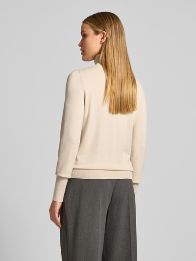 Jake*s Collection Regular Fit Rollkragenpullover in Strick-Optik Ecru 5