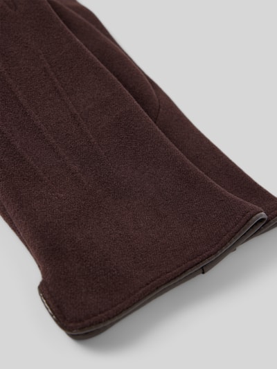 EEM Handschuhe mit Teilungsnähten Dunkelbraun 2