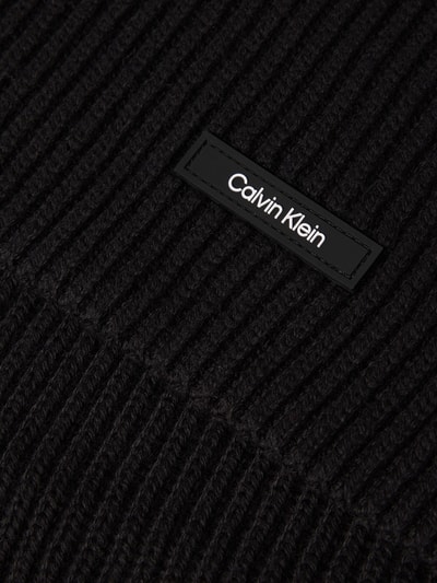 CK Calvin Klein Set aus Schal und Mütze mit Label-Detail Black 2