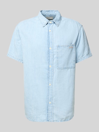 Calvin Klein Jeans Jeansoverhemd met kentkraag Jeansblauw - 2