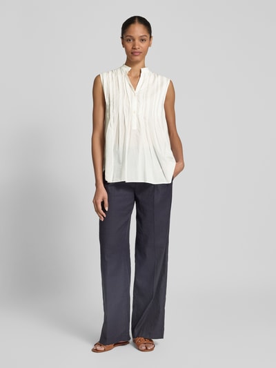 Marc O'Polo Relaxed Fit Blusentop aus reiner Baumwolle Weiss 1