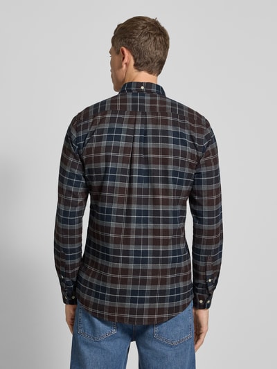 Barbour Slim fit vrijetijdsoverhemd van puur katoen, model 'KYELOCH' Donkerbruin - 5
